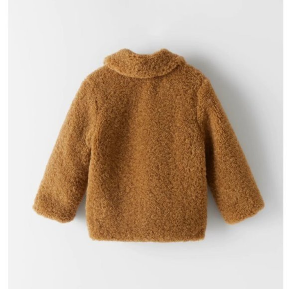 ZARA KIDS FLEECE JACKET NATURAL - Picture 2 of 3